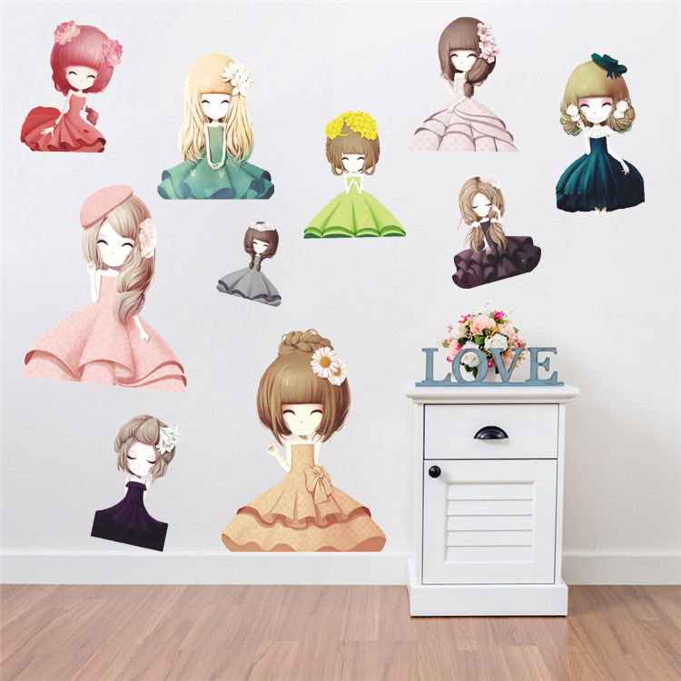 Decal bộ mặt búp bê